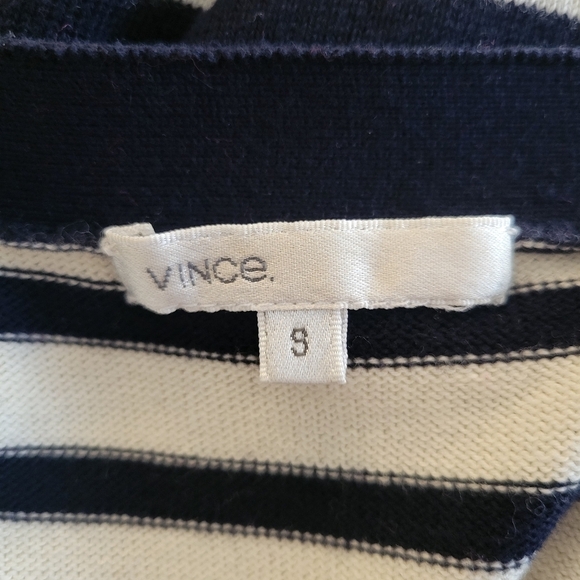 Vince Striped Button Up Cardigan Sweater Size Small - Picture 4 of 4